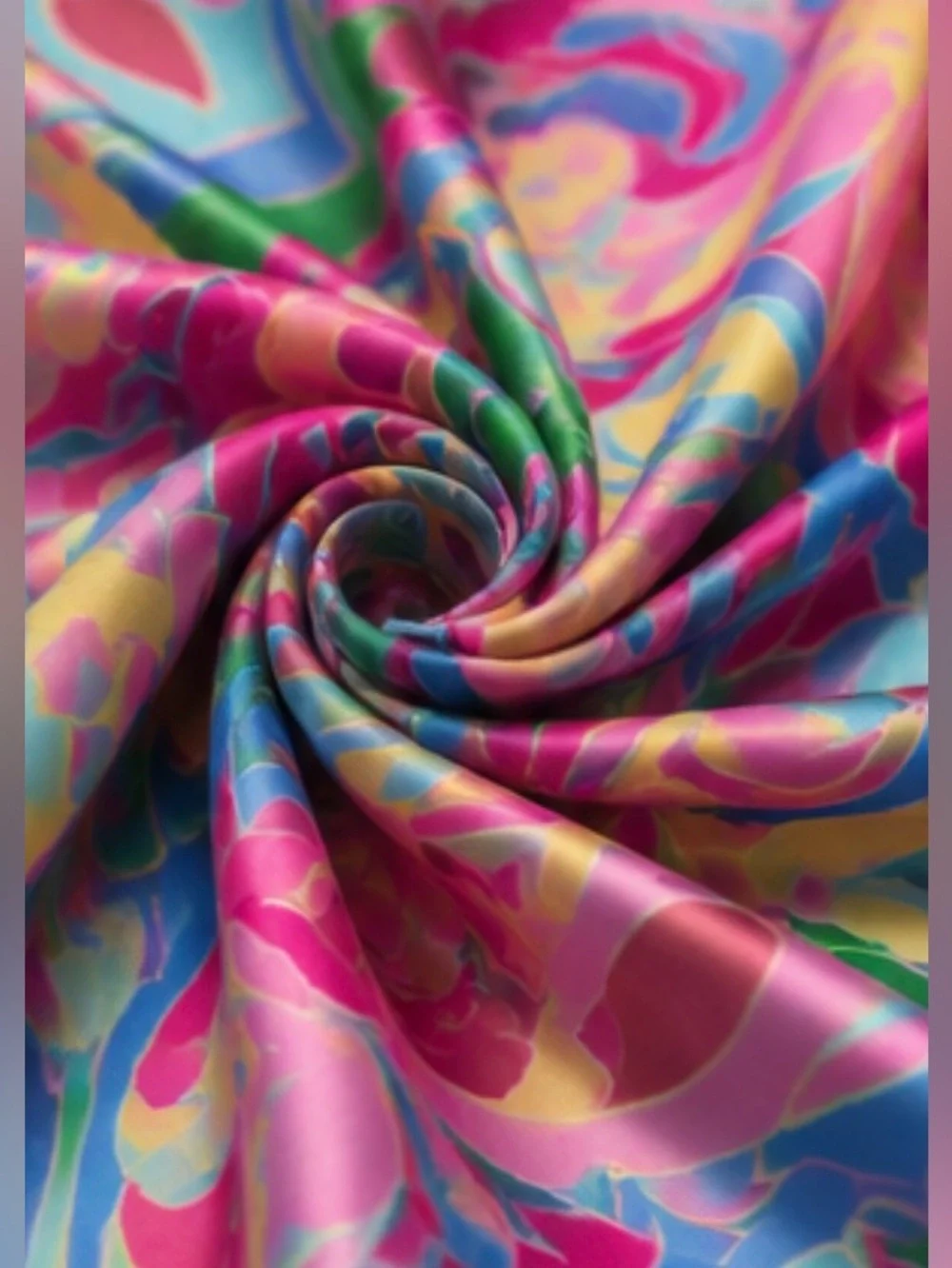 Colorful Satin Skinny Hair Scarf Retro Twilly Neck Bag Wrap 60” NWOT